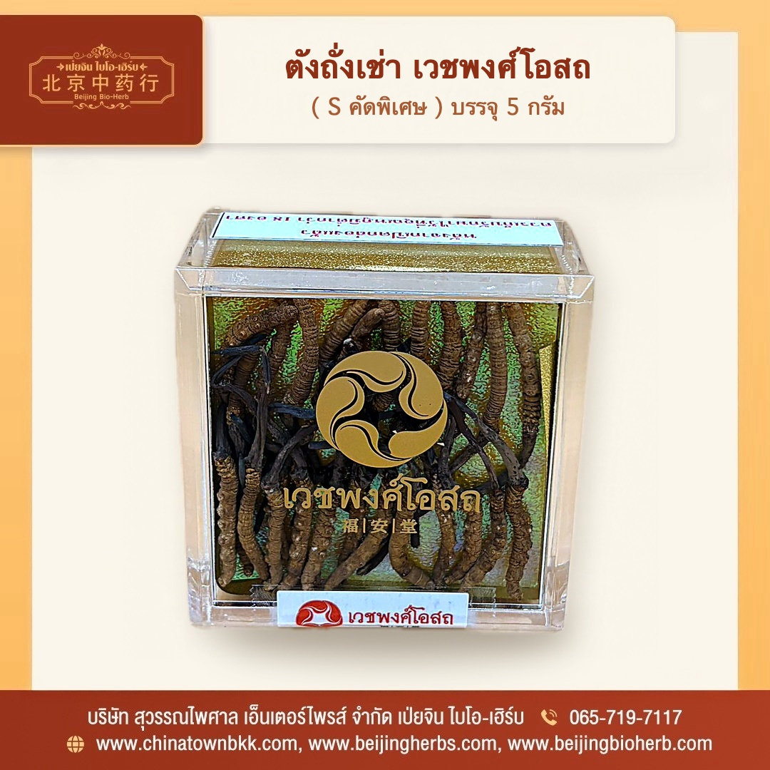 ตังถั่งเช่า เวชพงศ์โอสถ (S คัดพิเศษ 5 กรัม) - 5